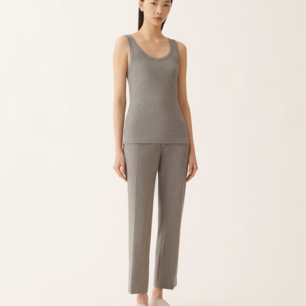 Fabiana Filippi Jersey Tank Top in Rock, view 3