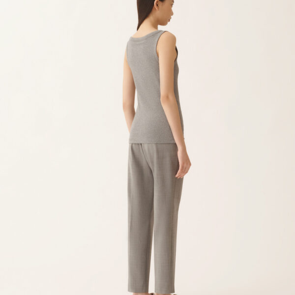 Fabiana Filippi Jersey Tank Top in Rock, view 4