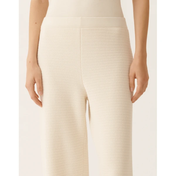 Fabiana Filippi Jogging Pants in Wool and Cotton, Butter, view 5