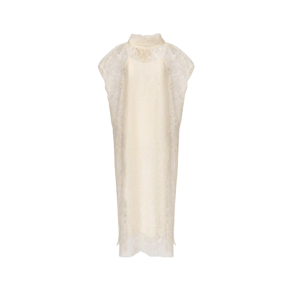 Fabiana Filippi Lace Dress in Butter