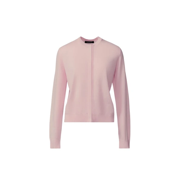 Fabiana Filippi Lilac Pink Wool and Cotton Cardigan