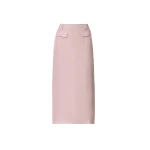 Fabiana Filippi Lillac Pink Pencil Skirt in Fluid Fabric, Lilac Pink