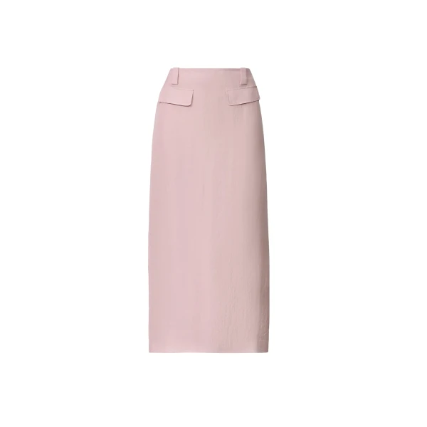 Fabiana Filippi Lillac Pink Pencil Skirt in Fluid Fabric, Lilac Pink