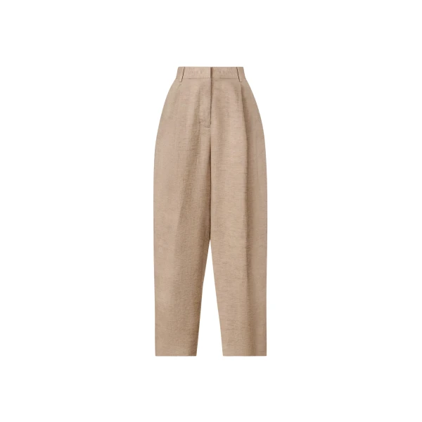 Fabiana Filippi Linen Canvas Pants in Dove Grey