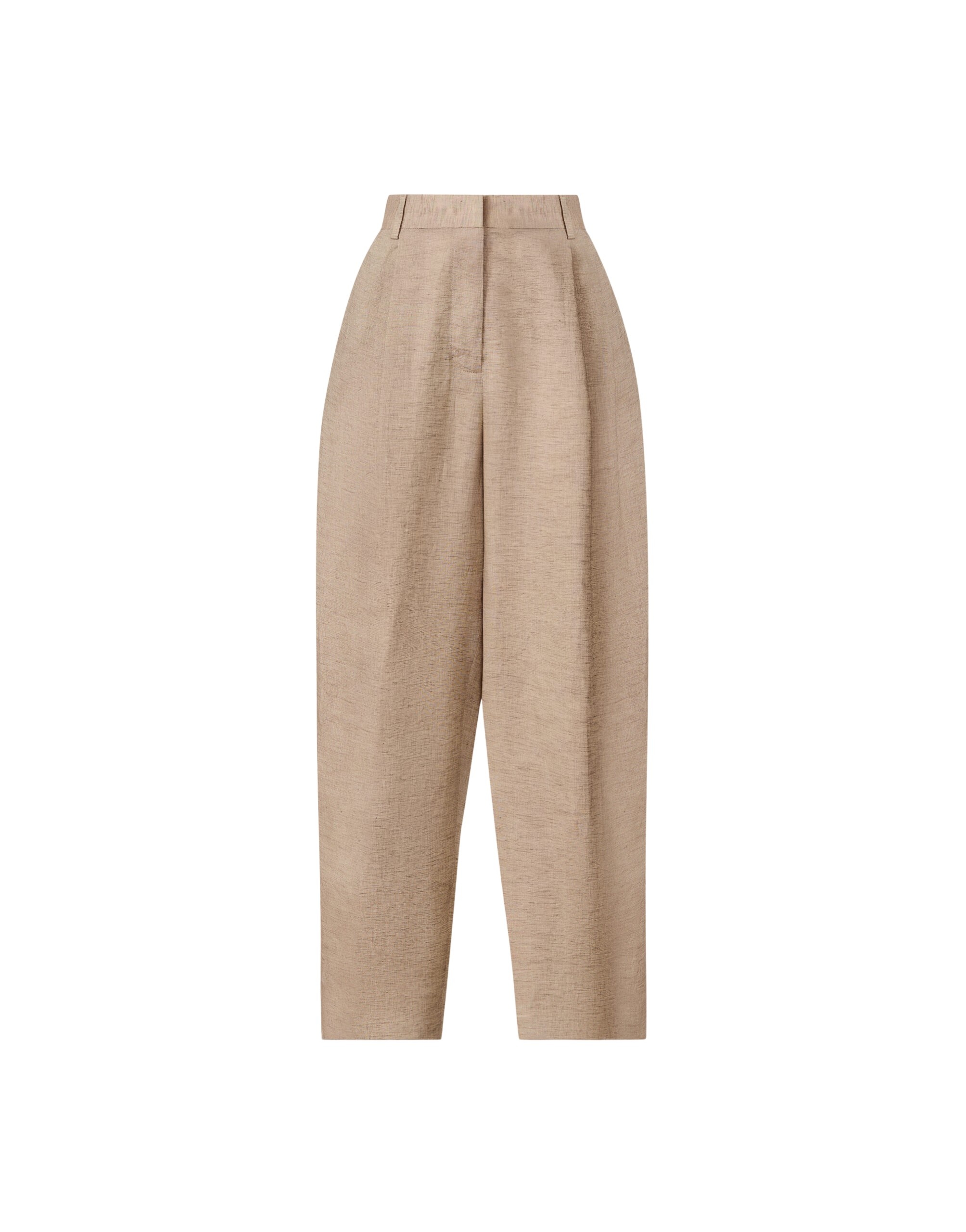 Fabiana Filippi Linen Canvas Pants in Dove Grey