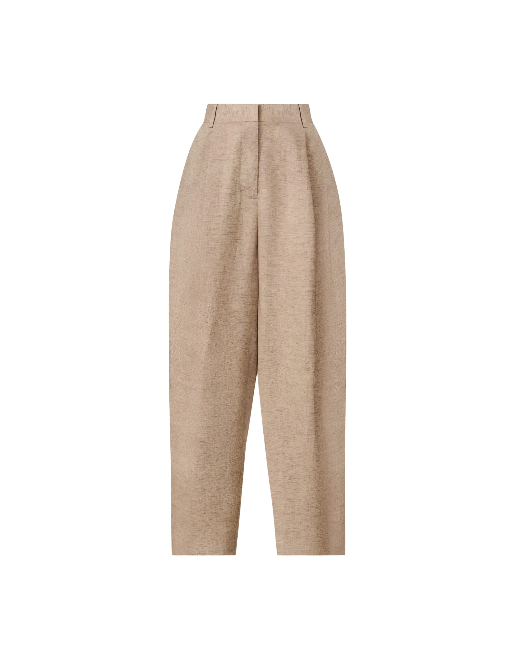 Fabiana Filippi Linen Canvas Pants in Dove Grey
