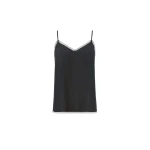 Fabiana Filippi Lingerie Top in Crepe de Chine, Midnight Blue