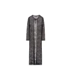 Fabiana Filippi Long Cardigan in Midnight Blue Micro Sequins