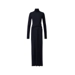 Fabiana Filippi Long Jersey Dress in Midnight Blue