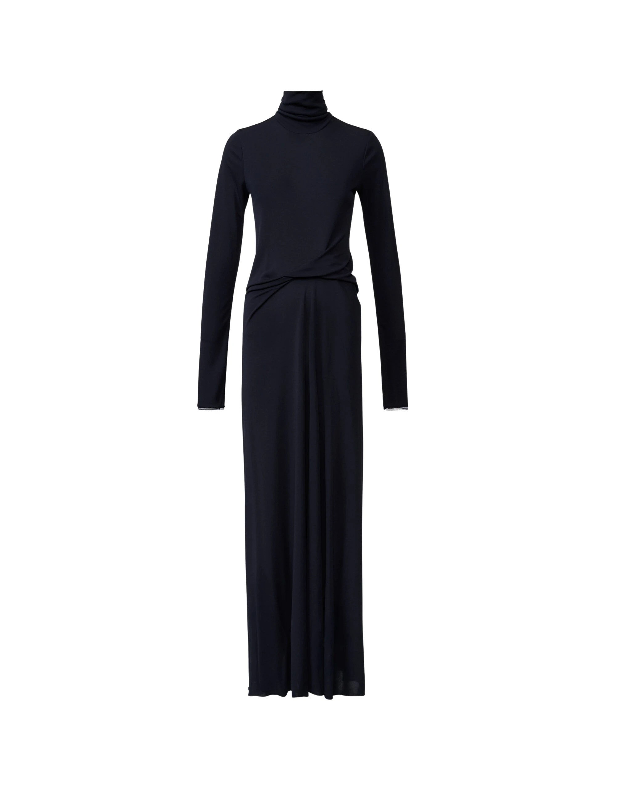 Fabiana Filippi Long Jersey Dress in Midnight Blue