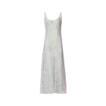 Fabiana Filippi Long Tank Dress in Mohair, Aqua