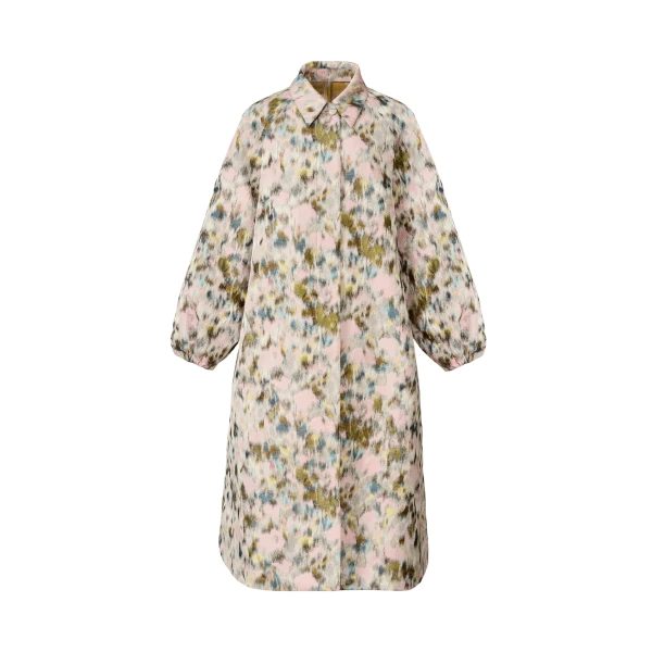 Fabiana Filippi Long Trench in Technical Chiné Coat