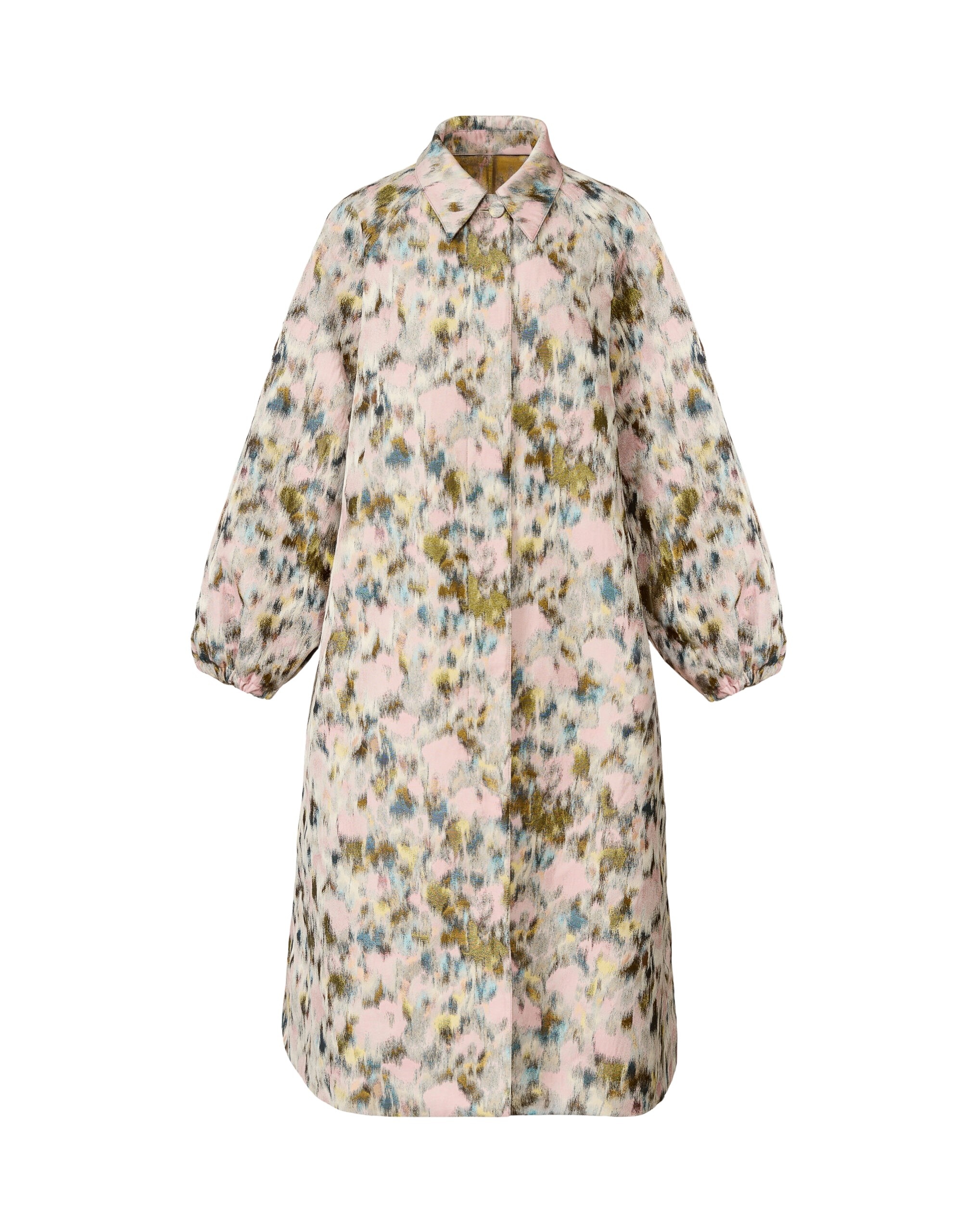 Fabiana Filippi Long Trench in Technical Chiné Coat