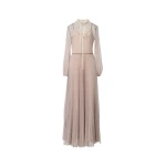 Fabiana Filippi Long Tulle Dress in Cachà