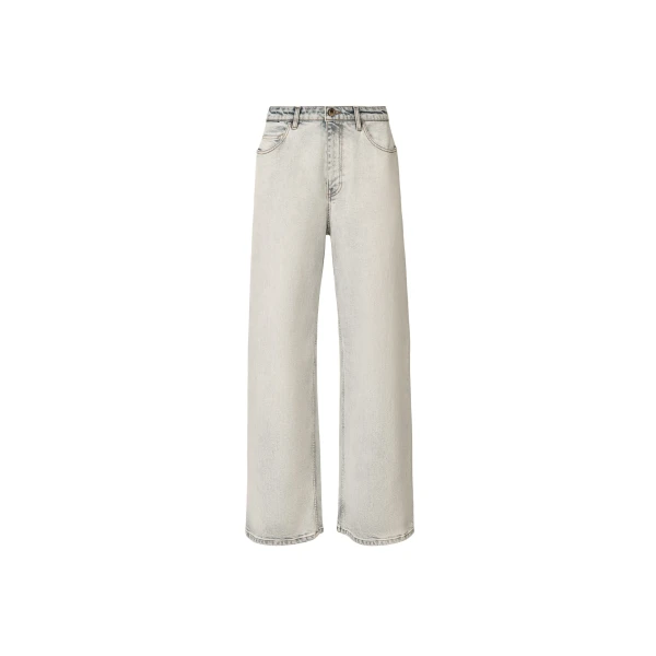 Fabiana Filippi Marbled Aqua Denim Pants