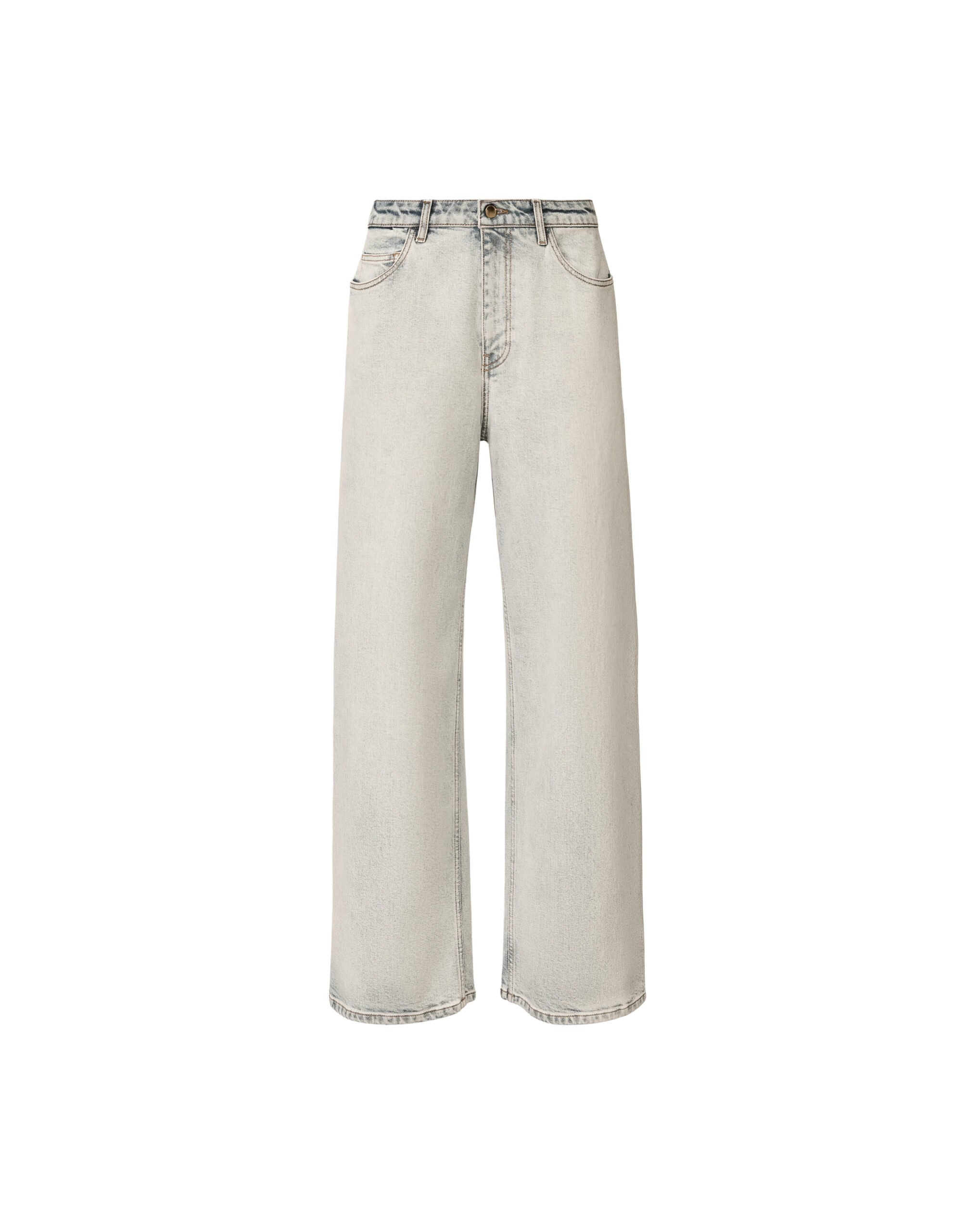 Fabiana Filippi Marbled Aqua Denim Pants