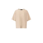 Fabiana Filippi Maxi T-shirt in Wool, Cotton, and Lurex, Butter Knit