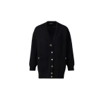 Fabiana Filippi Merino Wool Cardigan in Midnight Blue