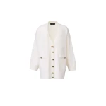 Fabiana Filippi Merino Wool Cardigan in Raffia