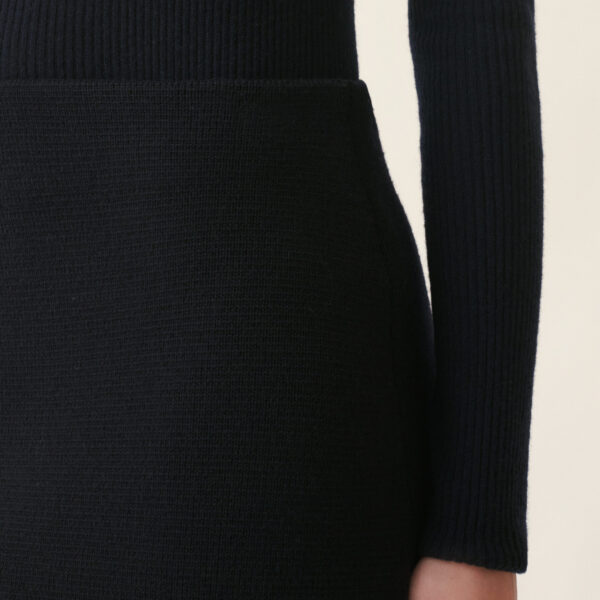 Fabiana Filippi Merino Wool Miniskirt in Midnight Blue Skirt, view 5