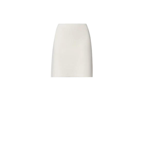 Fabiana Filippi Merino Wool Miniskirt in Raffia Skirt