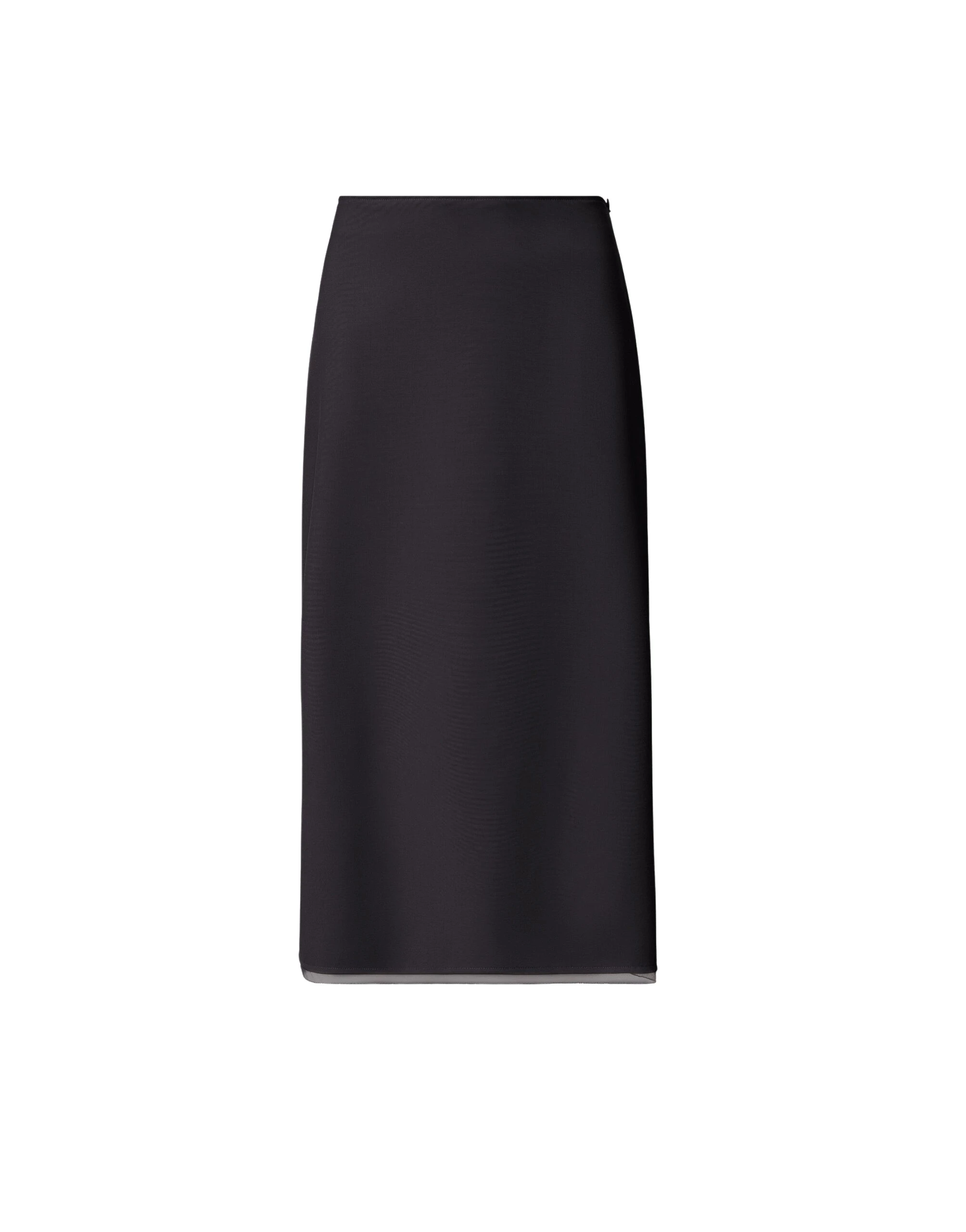 Fabiana Filippi Mid-Length Skirt in Techno Tailoring, Night Blue