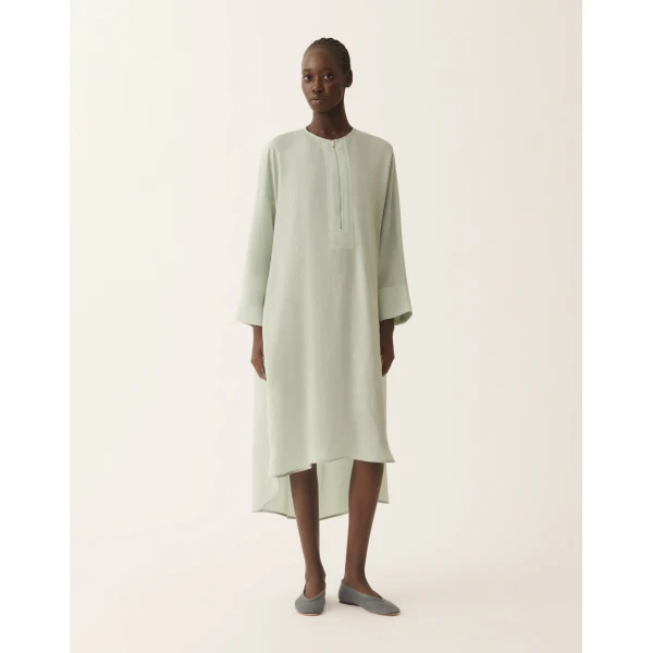 Fabiana Filippi Midi Dress in Fluid, Ghirri Green, view 3