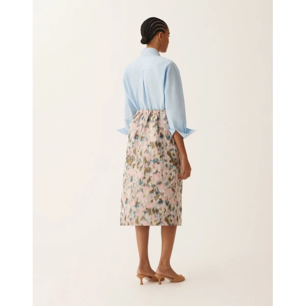 Fabiana Filippi Midi Skirt in Technical Chiné, view 4