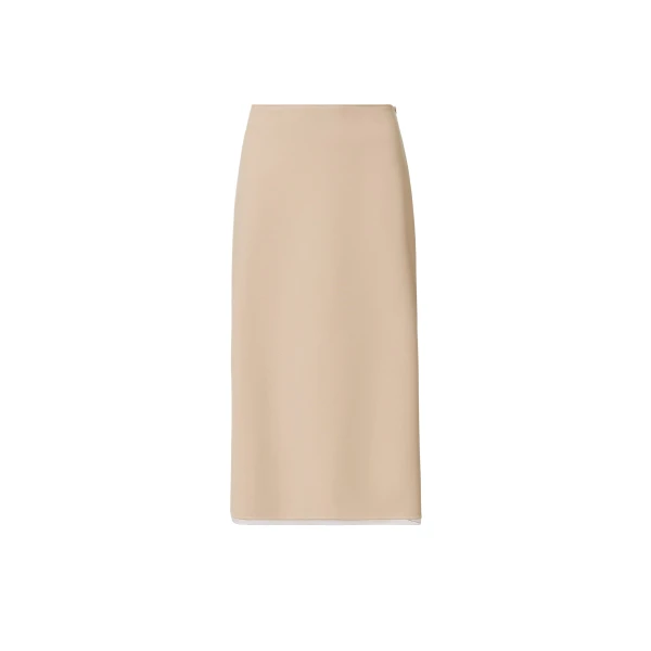 Fabiana Filippi Midi Skirt in Techno Tailoring, Nude