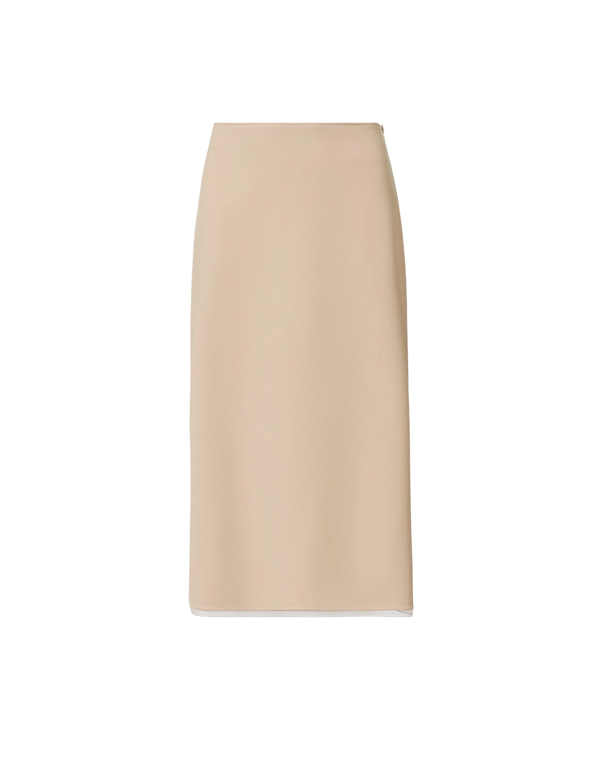 Fabiana Filippi Midi Skirt in Techno Tailoring, Nude