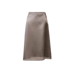 Fabiana Filippi Midi Skirt in Water-Reflective Organza, Shadow