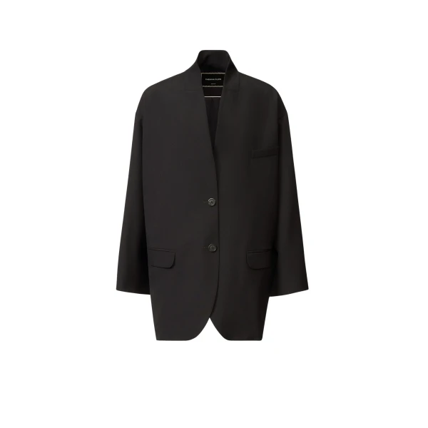 Fabiana Filippi Midnight Blue Techno-Tailored Jacket