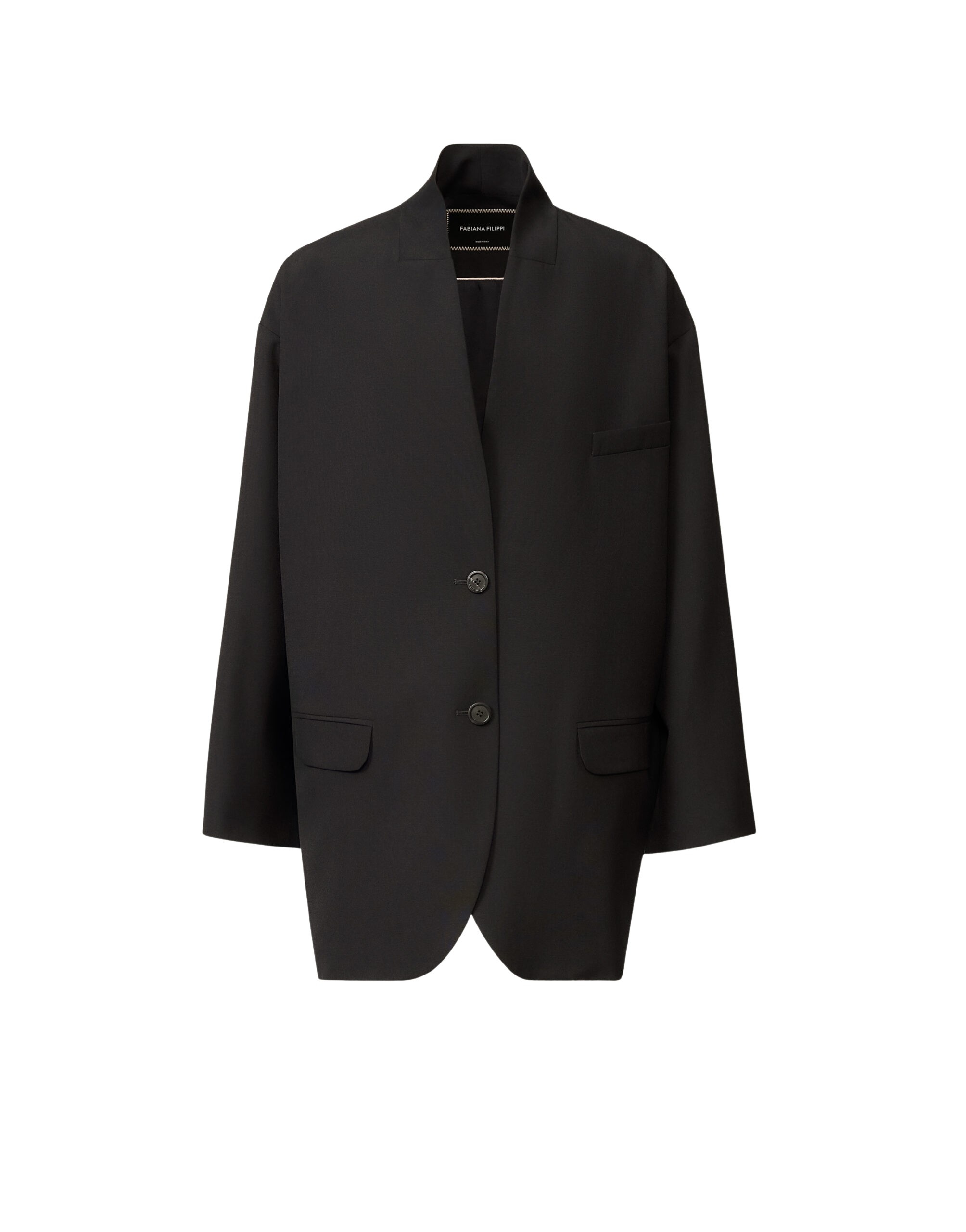 Fabiana Filippi Midnight Blue Techno-Tailored Jacket