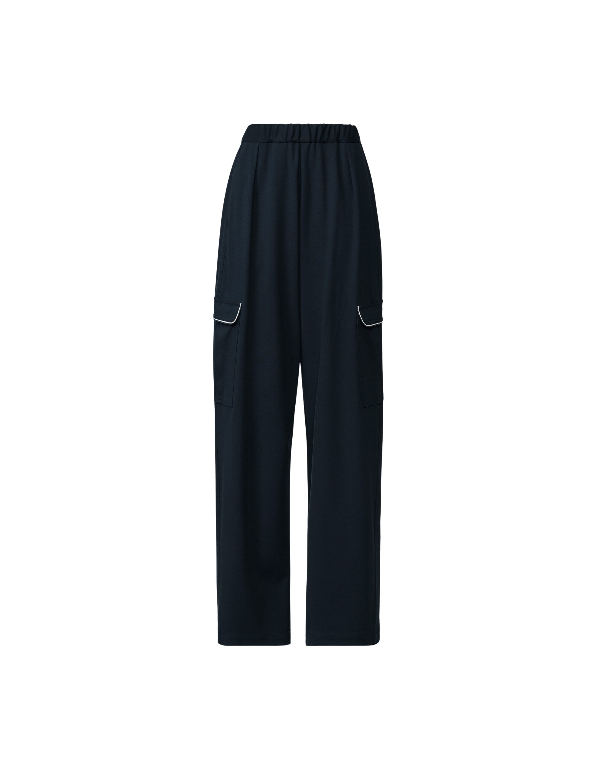 Fabiana Filippi Milano Stitch Jersey Cargo Trousers in Midnight Blue