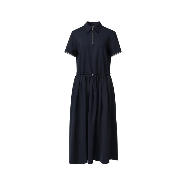 Fabiana Filippi Milano Stitch Jersey Dress in Midnight Blue