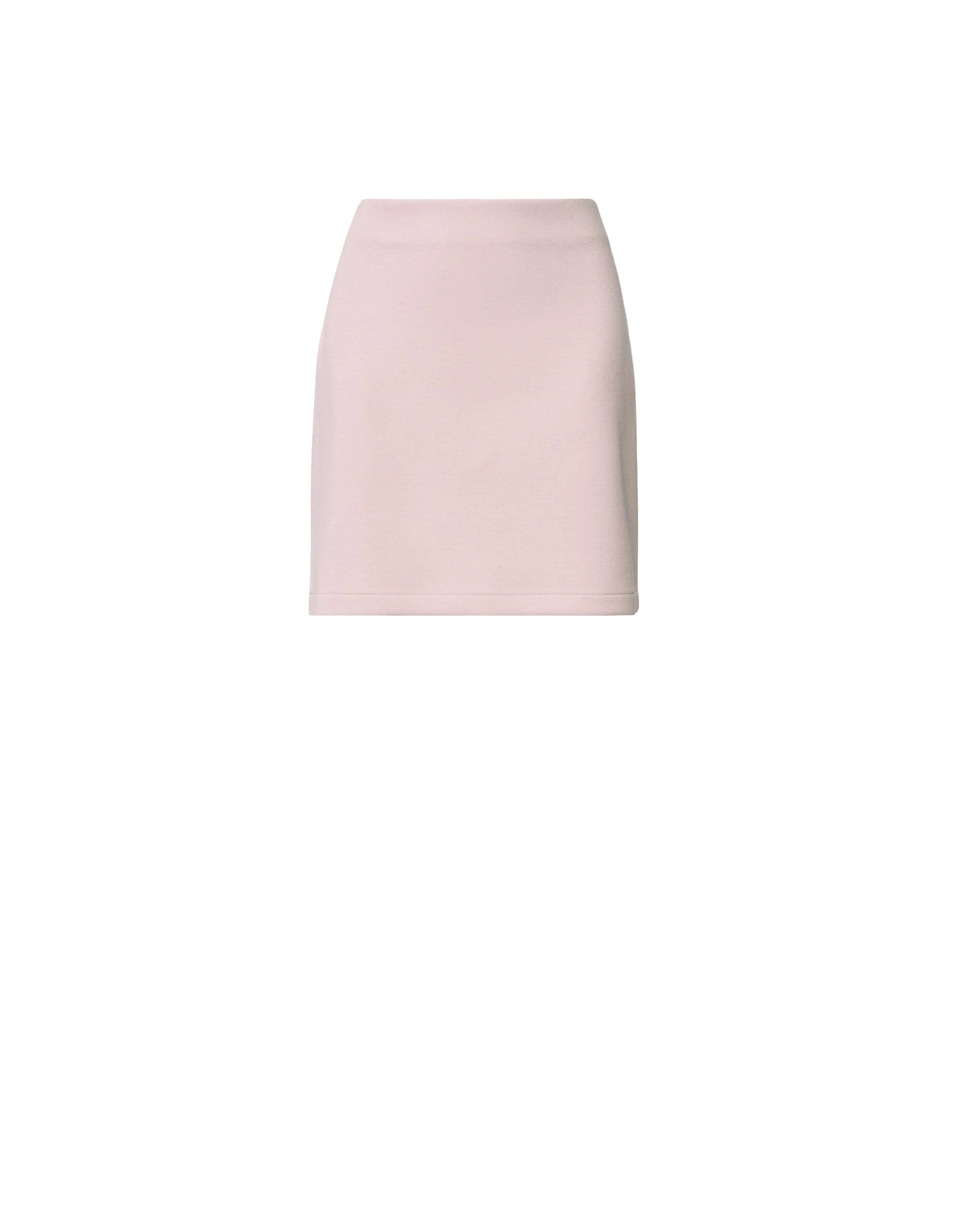Fabiana Filippi Mini Skirt in Cashmere Scuba, Lilac Pink
