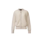 Fabiana Filippi Mohair Bomber with Sequins in Gravel Knit