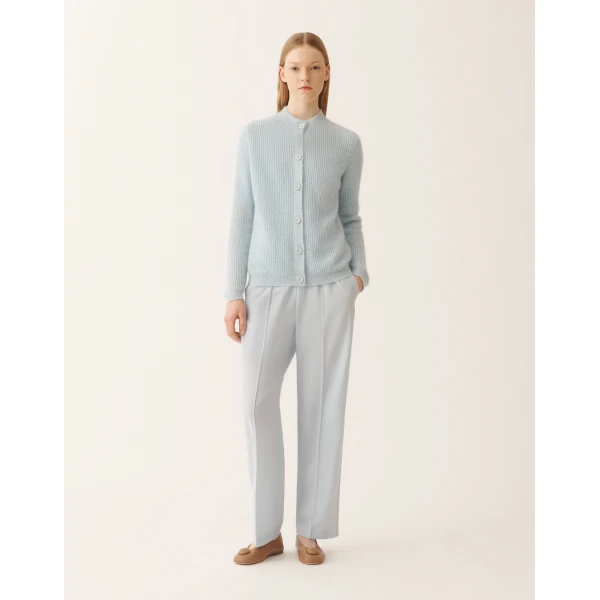 Fabiana Filippi Mohair Cardigan with Sequins in Aqua, view 3