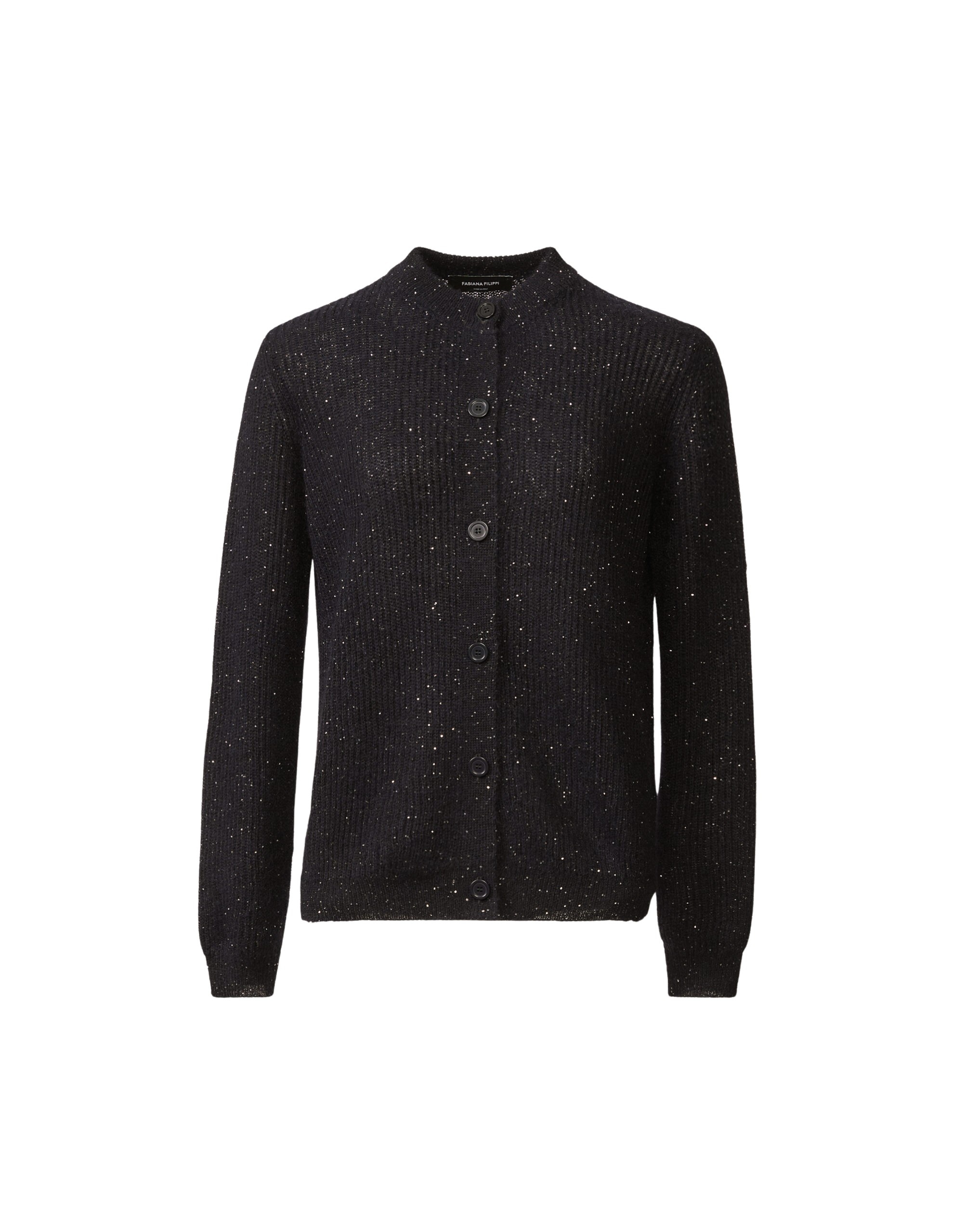 Fabiana Filippi Mohair Cardigan with Sequins in Night Blue