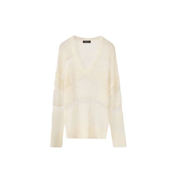 Fabiana Filippi Mohair and Organic Cotton Sweater in Raffia