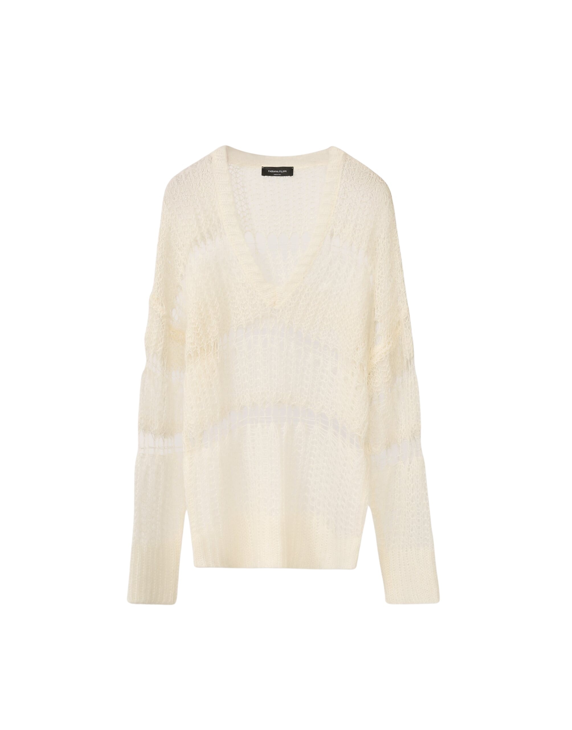 Fabiana Filippi Mohair and Organic Cotton Sweater in Raffia