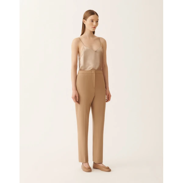 Fabiana Filippi Montefalco Pants in Techno Tailoring, Wicker, view 3