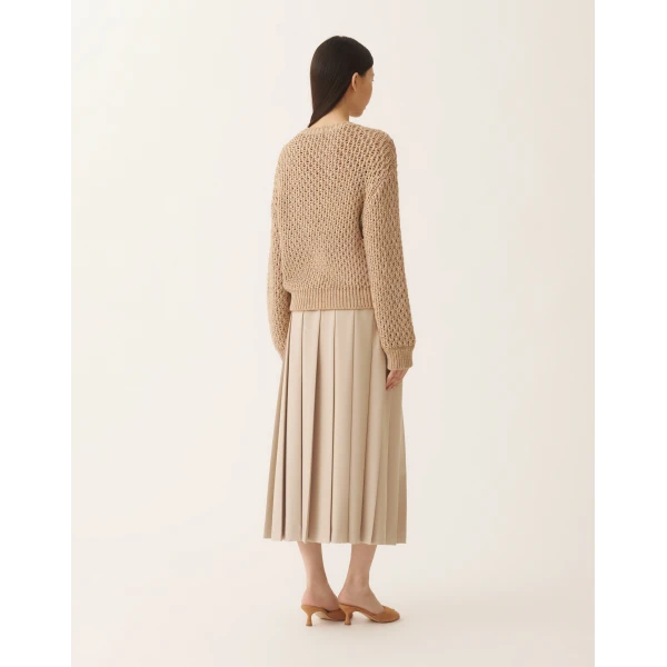 Fabiana Filippi Mouliné Knit Sweater in Maple, view 4
