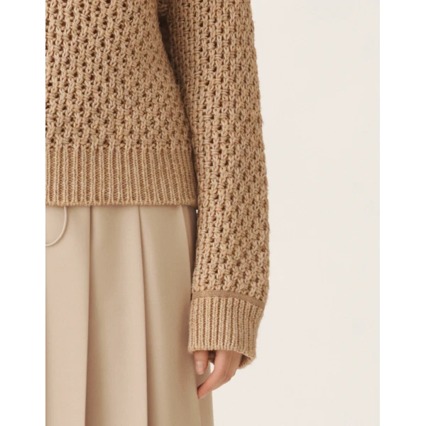 Fabiana Filippi Mouliné Knit Sweater in Maple, view 5