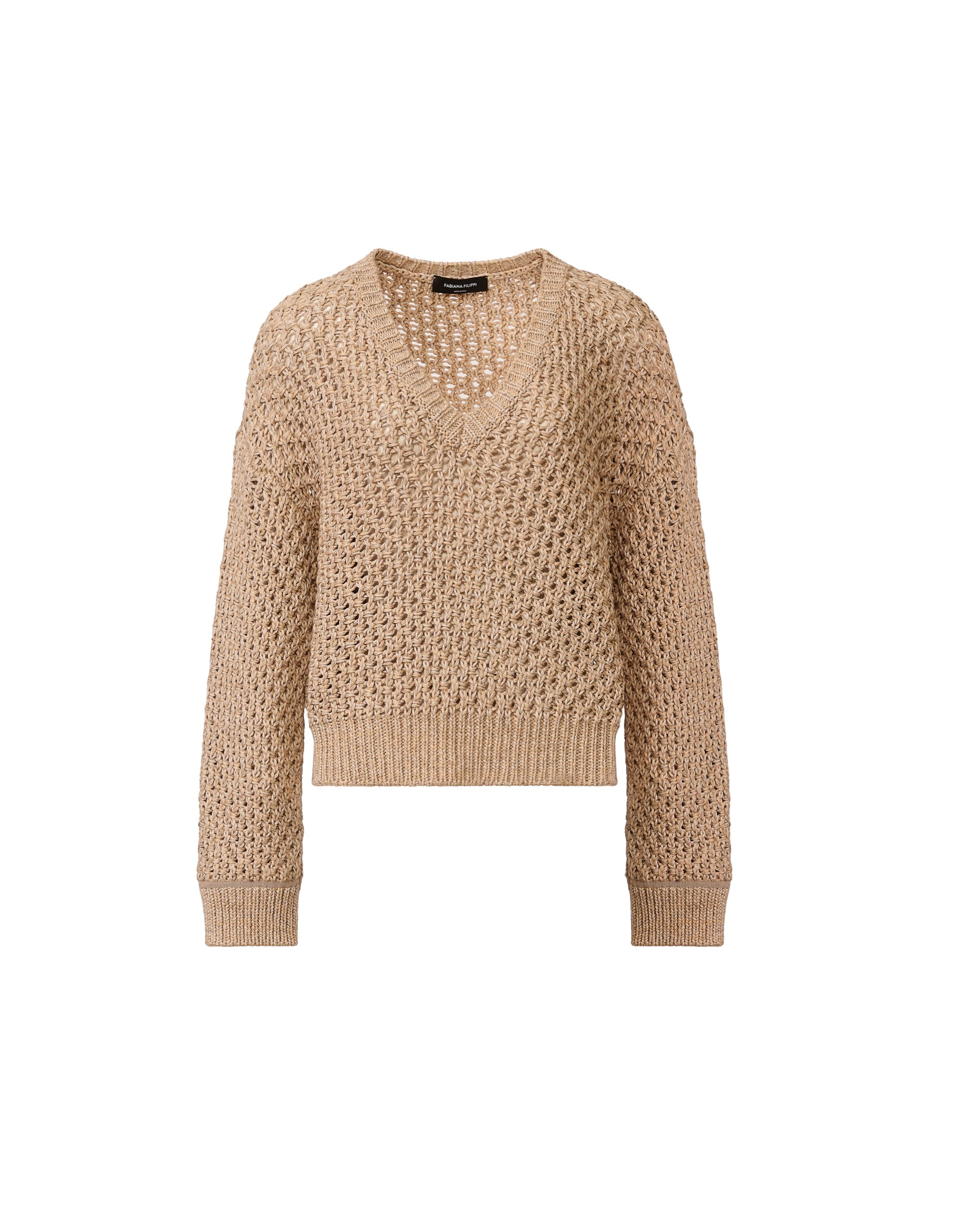 Fabiana Filippi Mouliné Knit Sweater in Maple