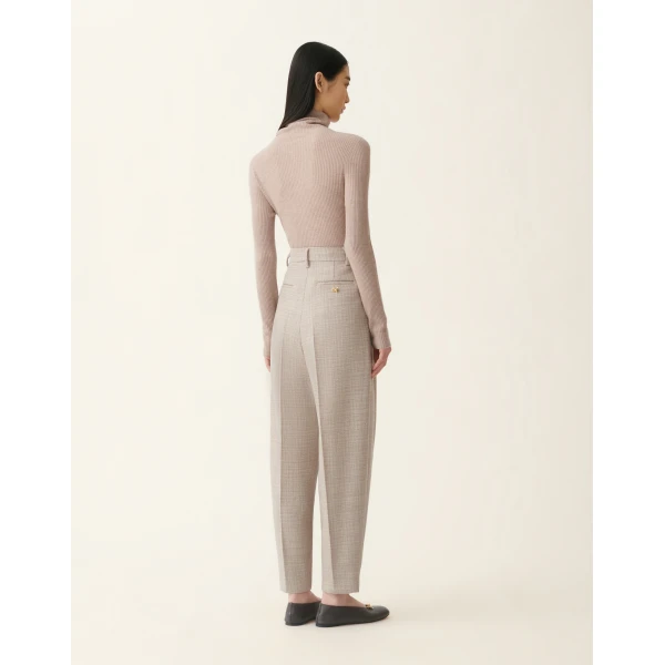 Fabiana Filippi Mouliné Trousers in Mocha, view 4