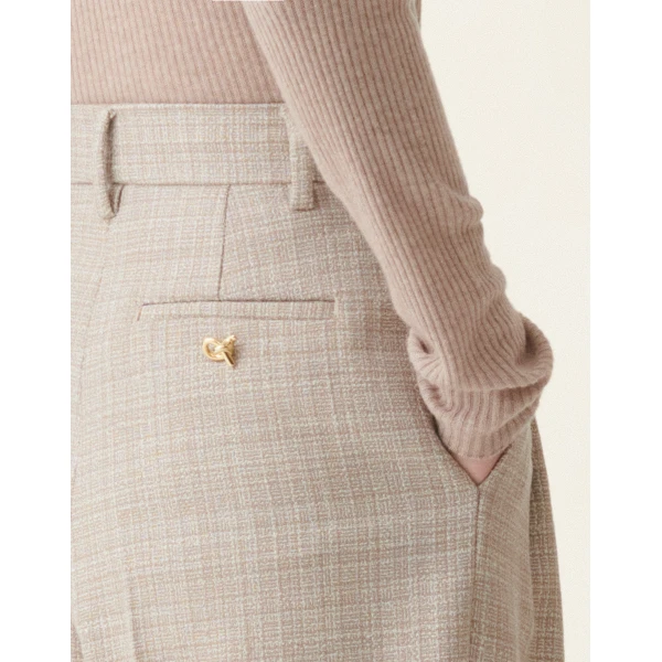 Fabiana Filippi Mouliné Trousers in Mocha, view 5