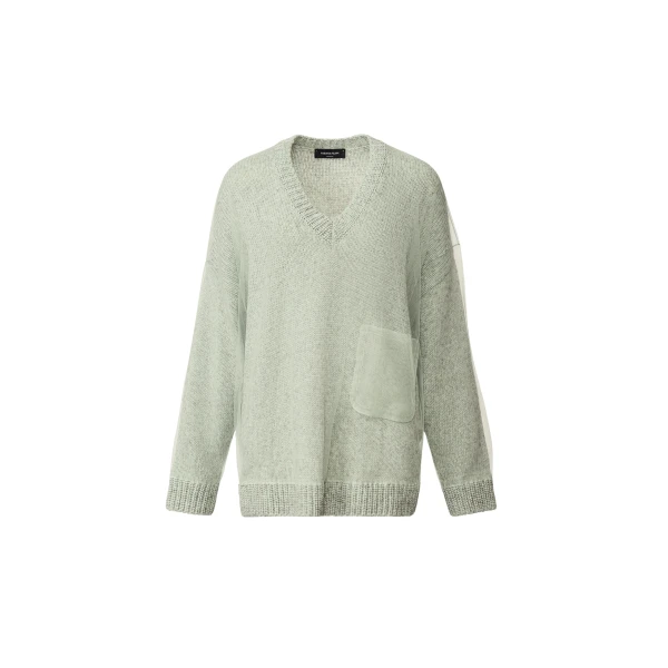 Fabiana Filippi Mouliné Yarn Sweater in Ghirri Green