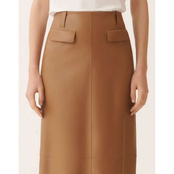 Fabiana Filippi Nappa Lissé Pencil Skirt in Wicker, view 5