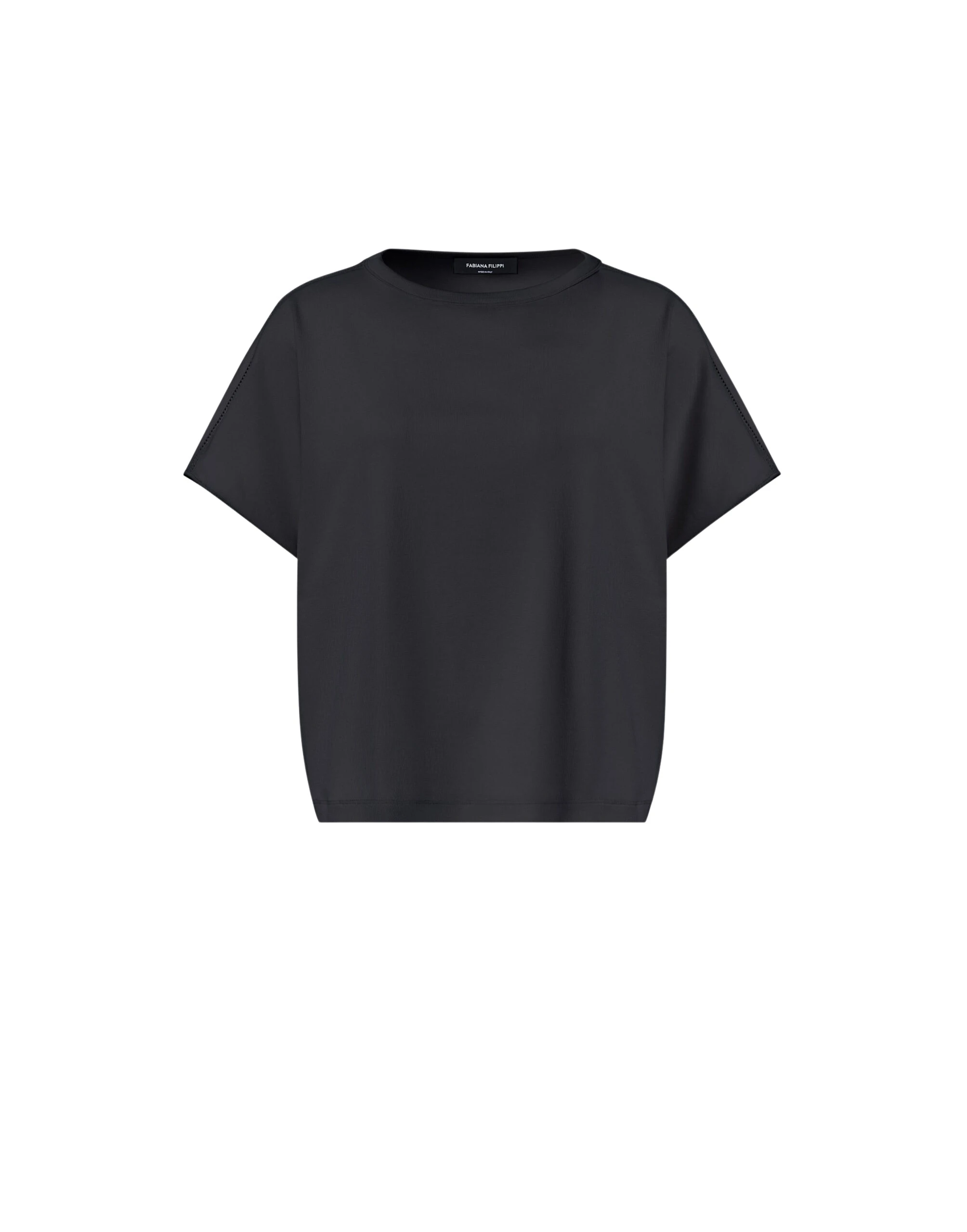 Fabiana Filippi Night Blue Jersey T-shirt in Midnight Blue Top